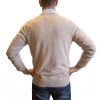Beige v-neck cashmere sweater