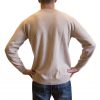 Beige crewneck cashmere sweater back