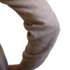 Funnel neck button up cashmere cardigan detail