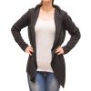 Anthracite cashmere jacket front